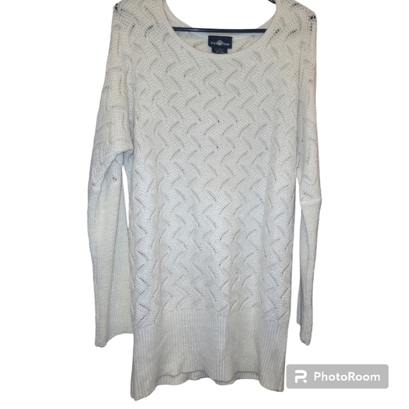 Oversized Sweater white with gold highlights xl - Picture 1 of 6